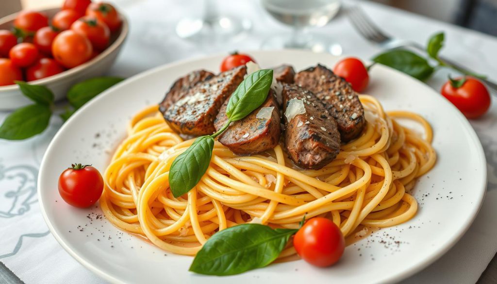 Beef Tenderloin Linguine